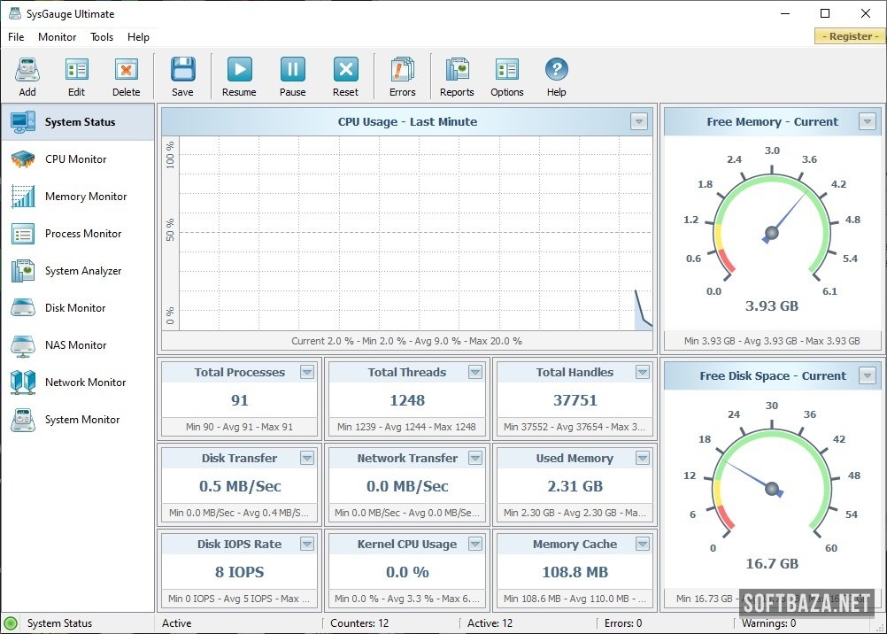 download the new version for mac SysGauge Ultimate + Server 9.8.16